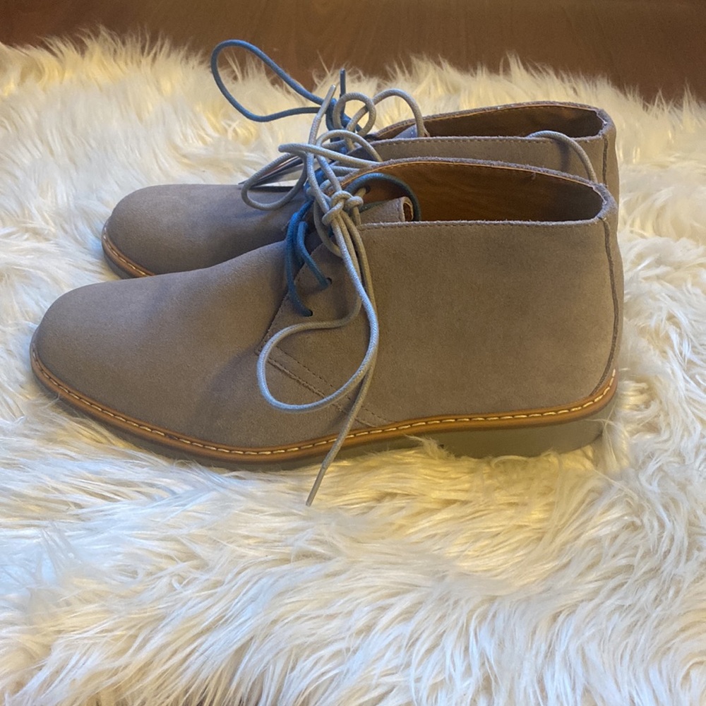 Men Leather Suede Ankle Boots 9.5